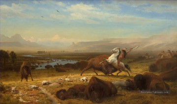 Le dernier des buffles Albert Bierstadt Peinture à l'huile